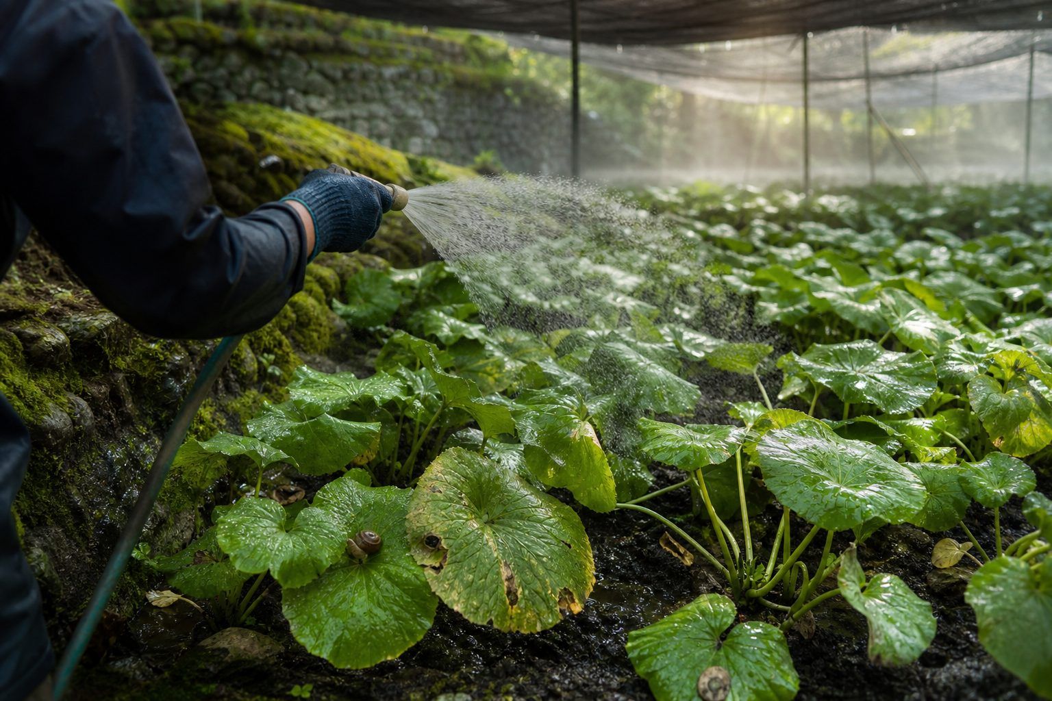 Culture du wasabi : arrosage, froid et problèmes à surveiller