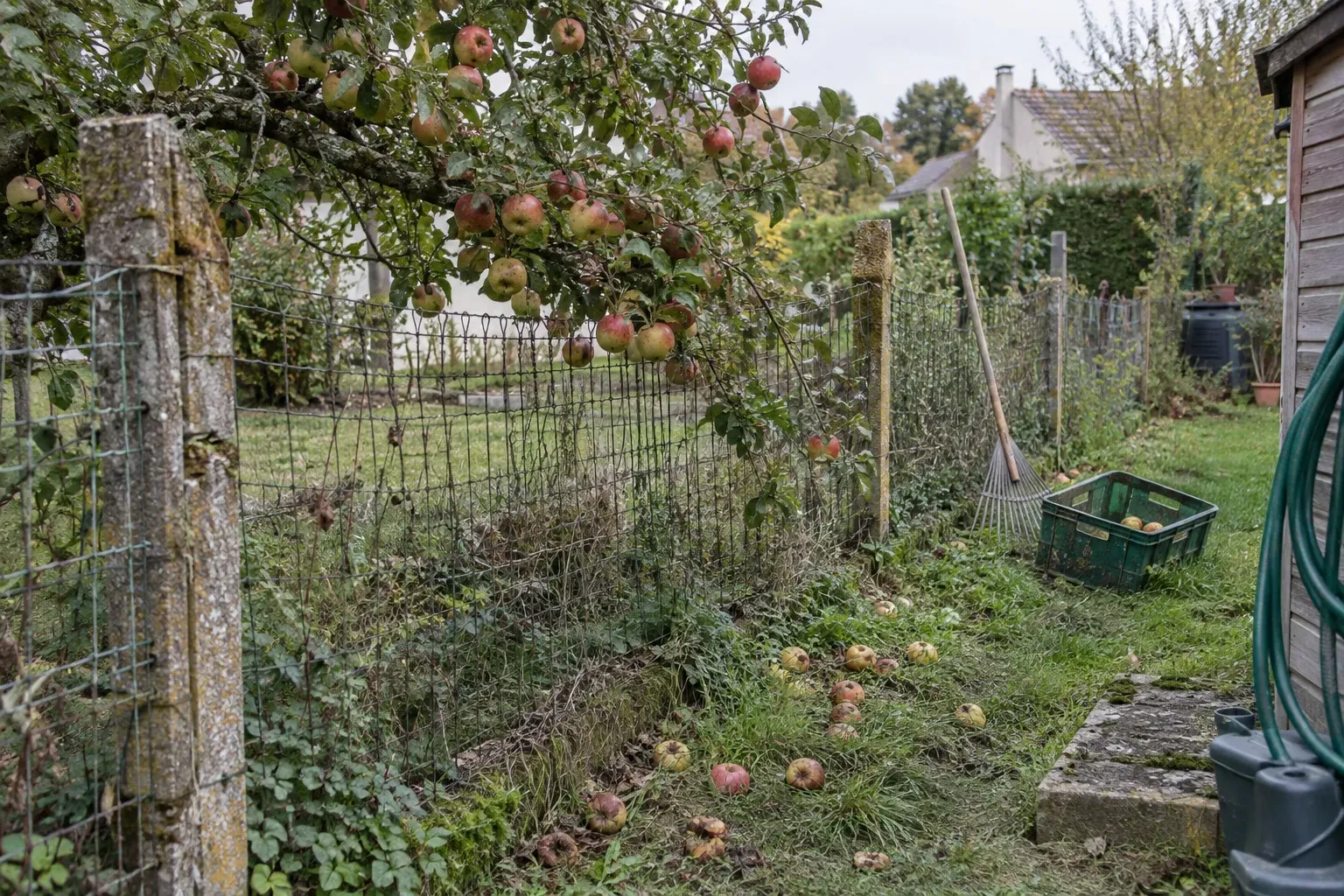 Pommes tombées chez le voisin : ce que dit l'article 673 du Code civil sur celui qui peut les garder