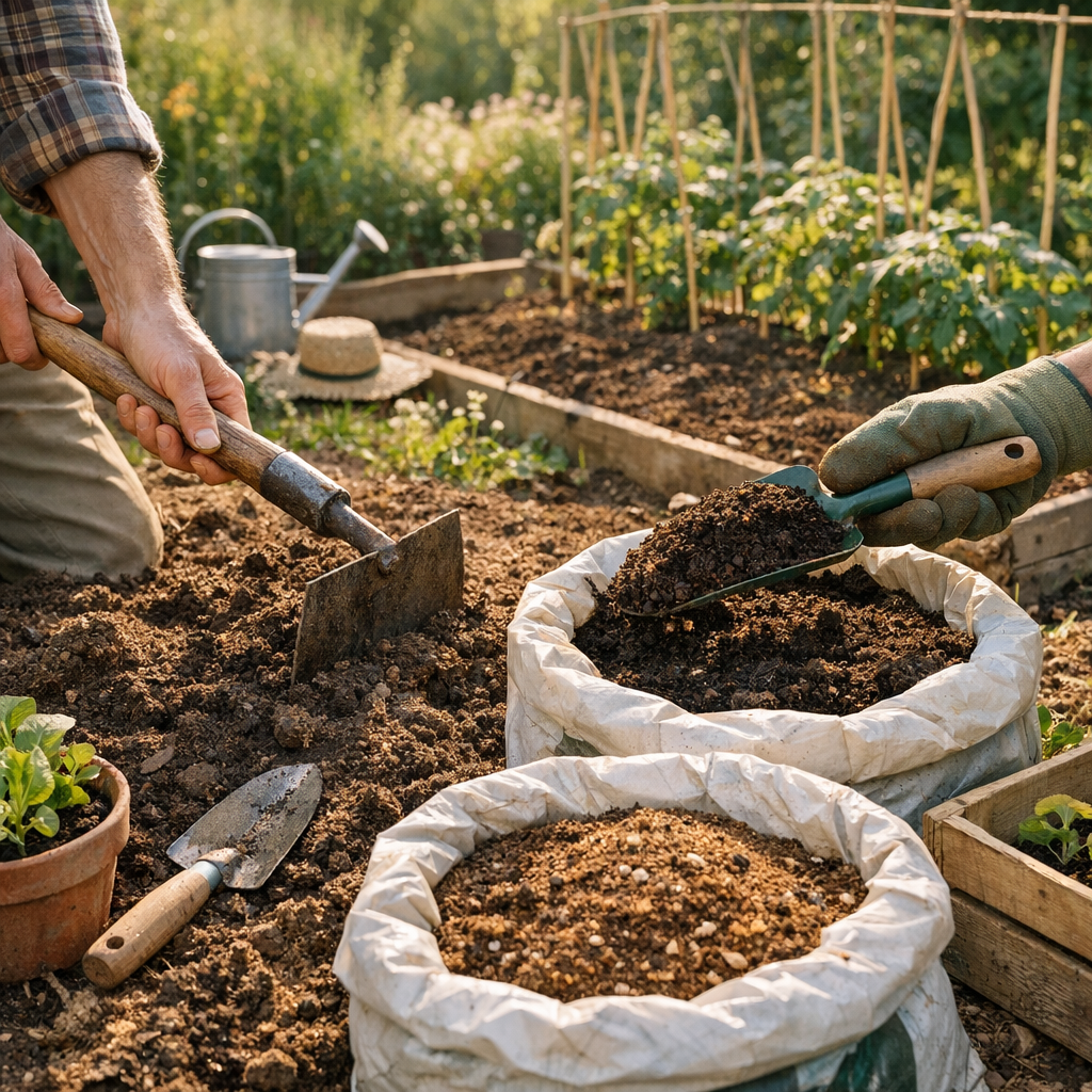 Préparer la terre et choisir le bon terreau pour un potager bio