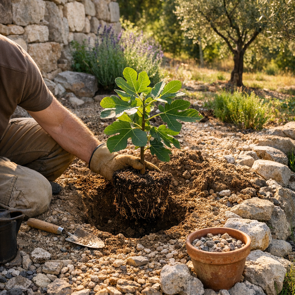 Où planter un figuier : choisir un point chaud et drainant, pas juste un coin plein soleil