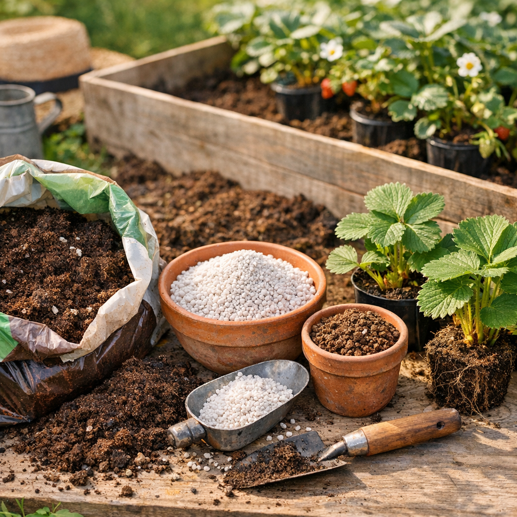 Quel terreau et engrais pour planter des fraisiers