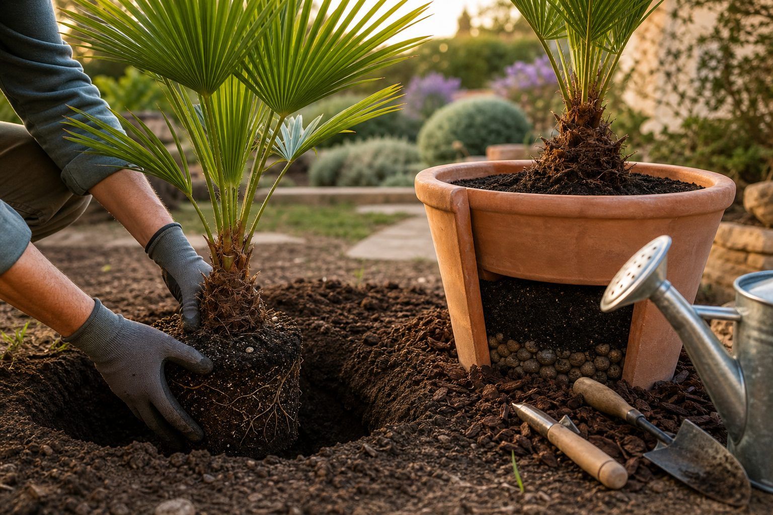 Comment planter un palmier en pleine terre ou en bac sans compromettre sa reprise
