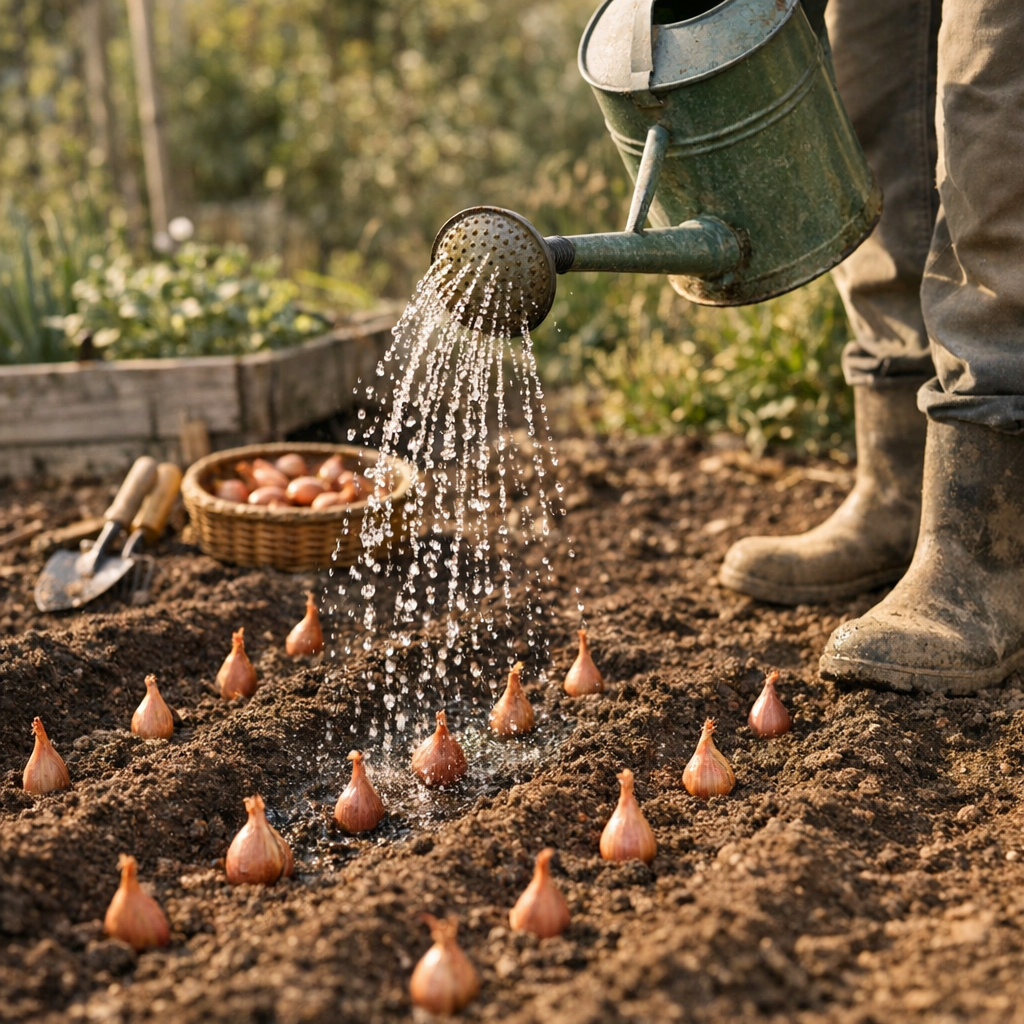 Faut-il arroser les échalotes à la plantation ?