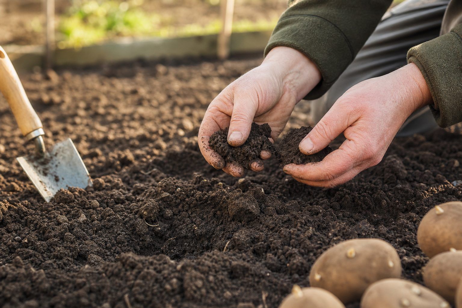 Comment vérifier que la terre est prête à recevoir les tubercules ?