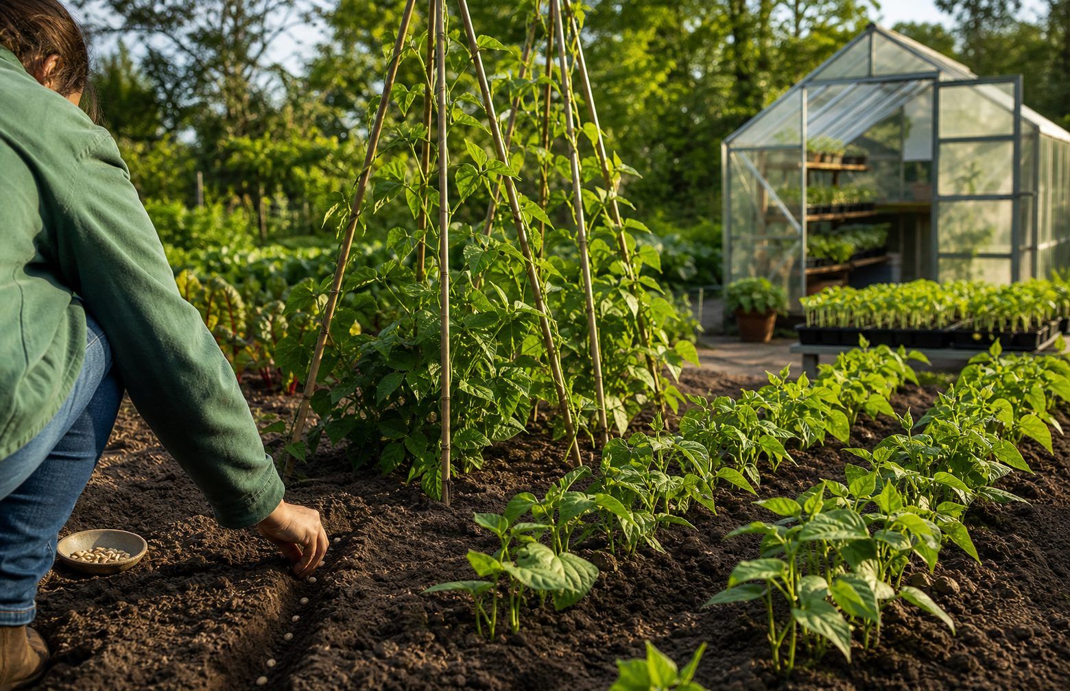 Haricots nains, haricots à rames et serre : quel calendrier choisir ?