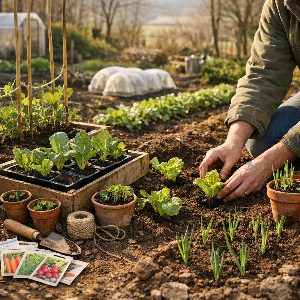 Les légumes à semer et à planter en mars selon le climat, le sol et l’exposition