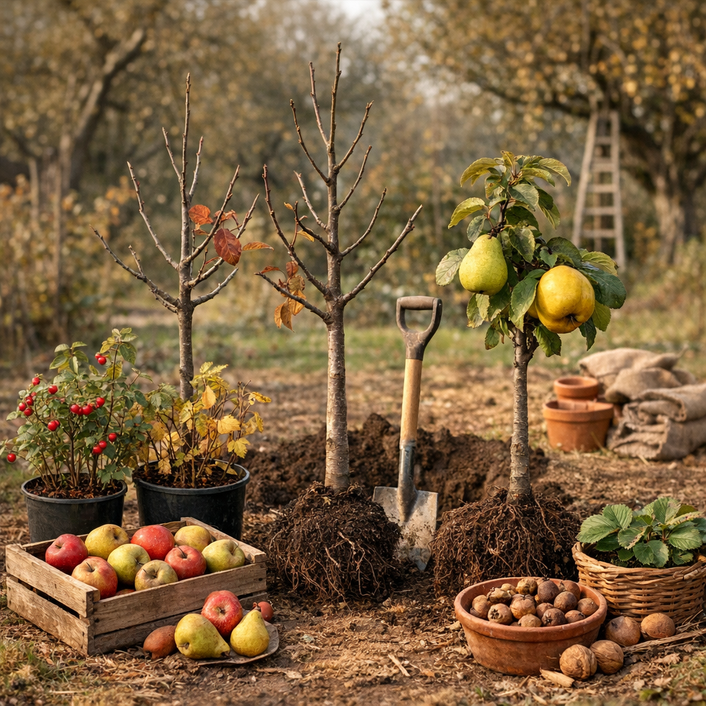 Que planter en octobre au verger : arbres fruitiers, petits fruits et fruits anciens