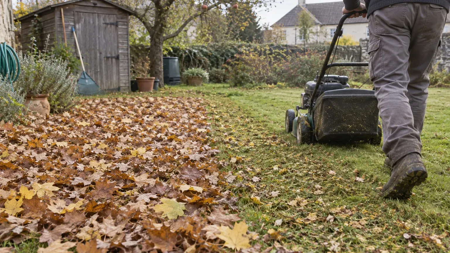 Quinze sacs de feuilles mortes jetés chaque automne : la tondeuse les transforme en engrais gratuit et vous évite la déchetterie