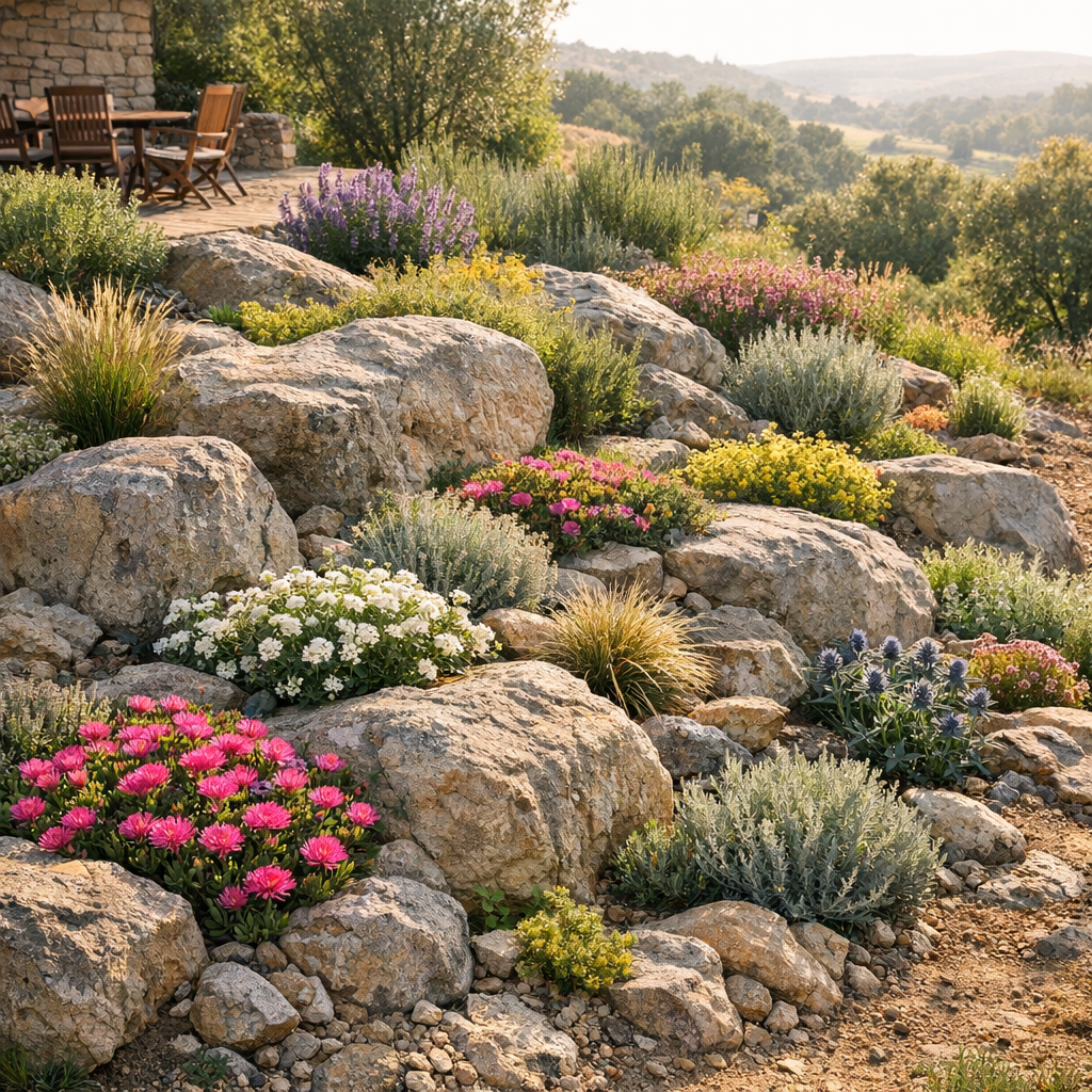 Rocaille jardin : créer un coin sec, beau et durable