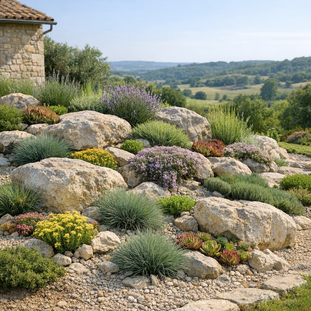 Rocaille moderne : idées simples pour un jardin sobre