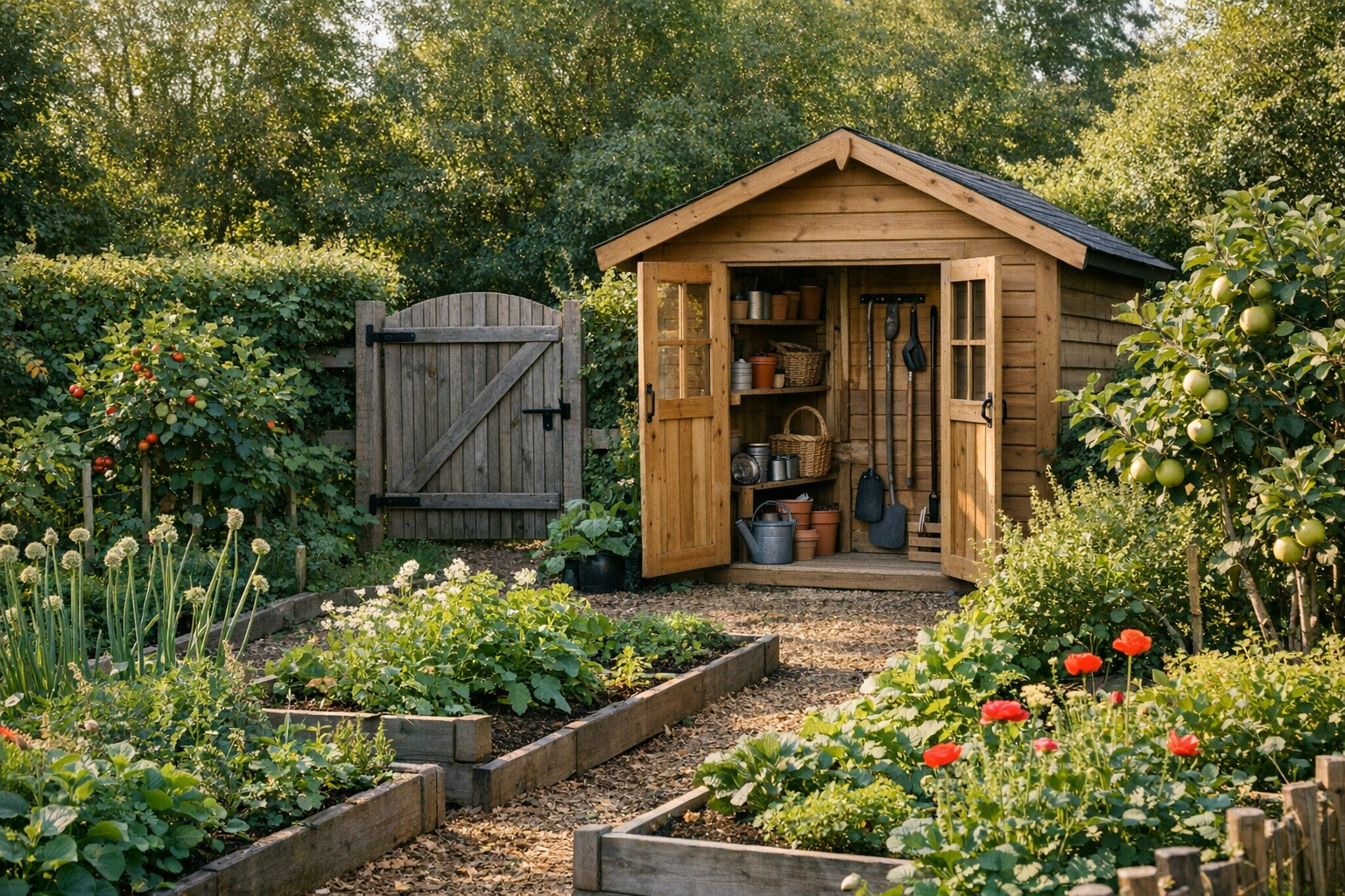 Sécuriser son potager et ses outils sans trahir la permaculture