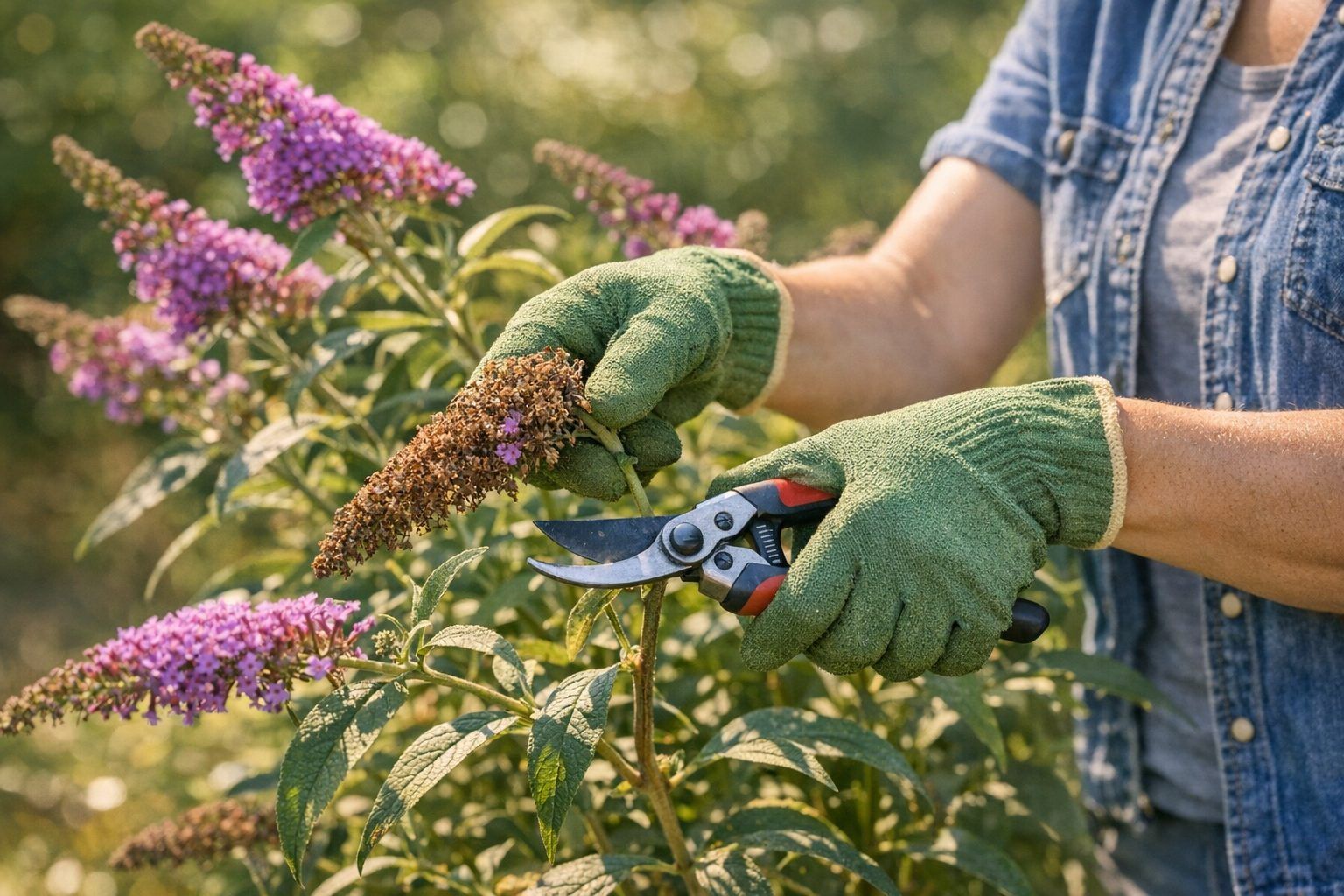 Faut-il couper les fleurs fanées du buddleia en été