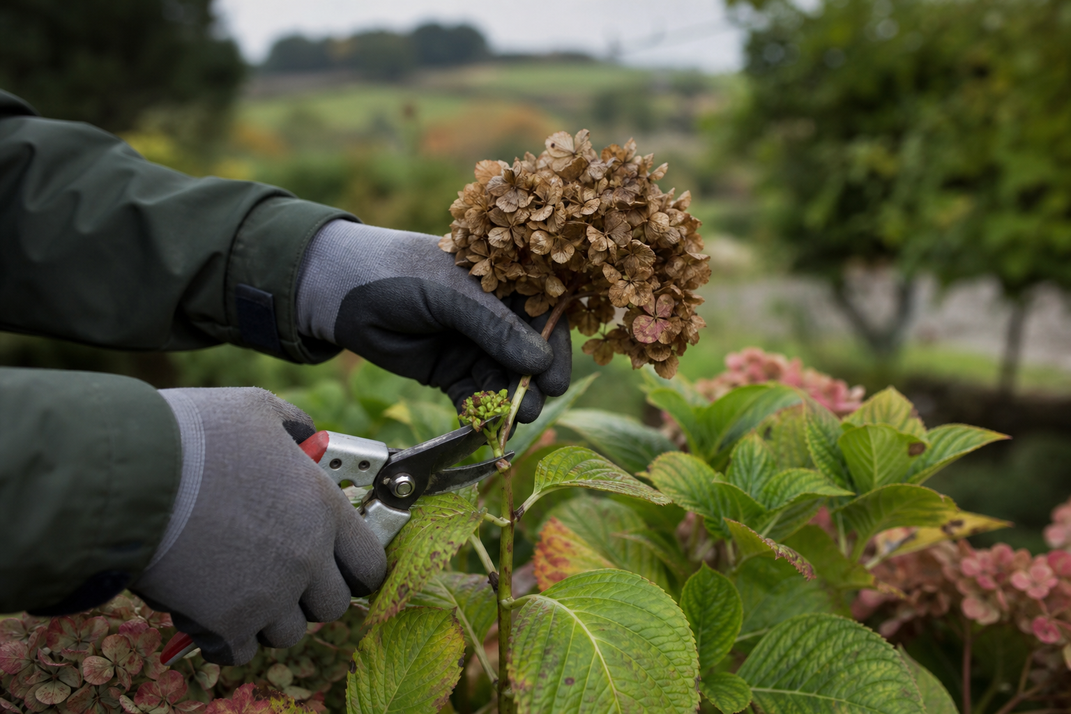 Faut-il faire la taille des hortensias en automne ?
