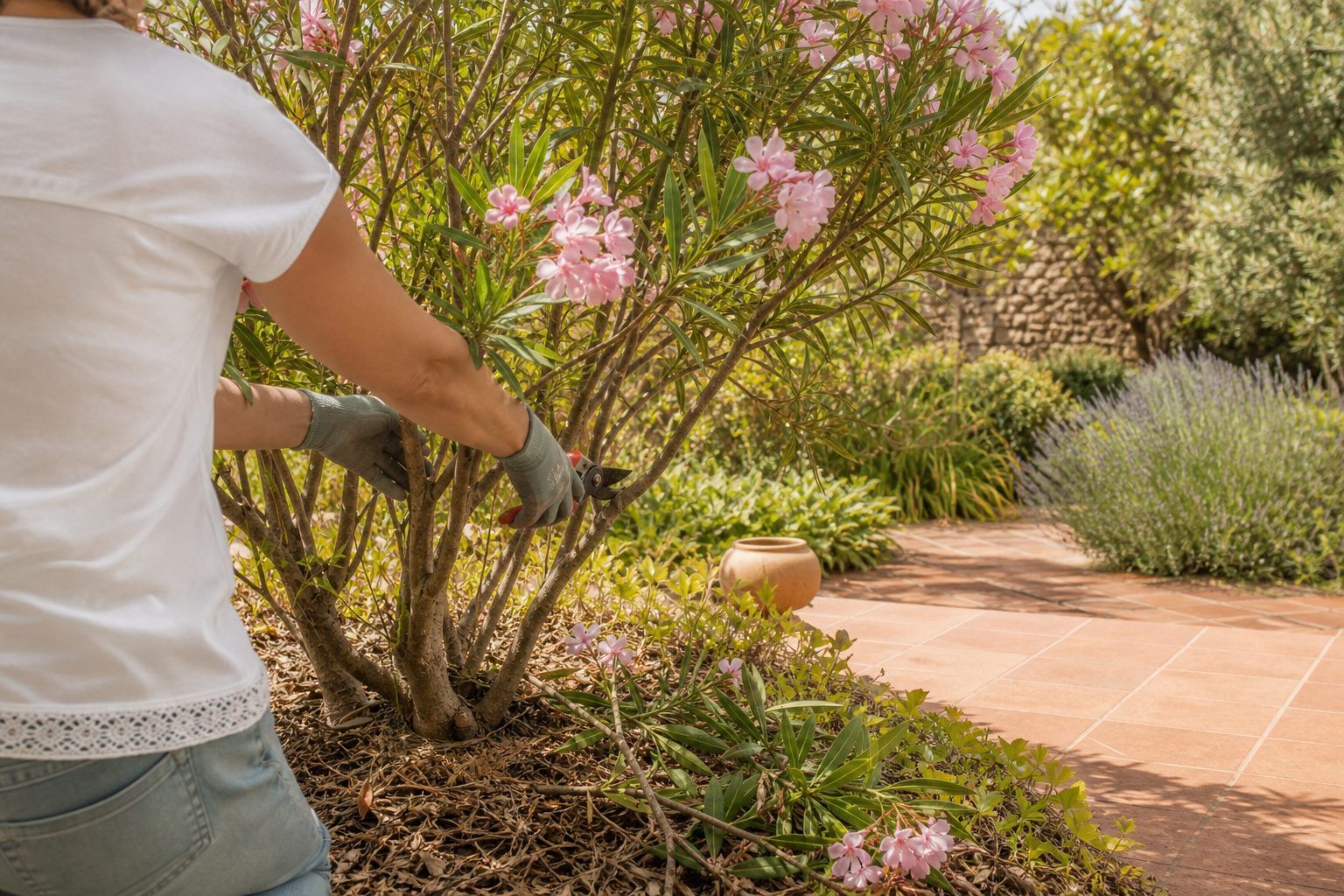 Comment tailler un laurier-rose sans le traiter comme une haie ordinaire