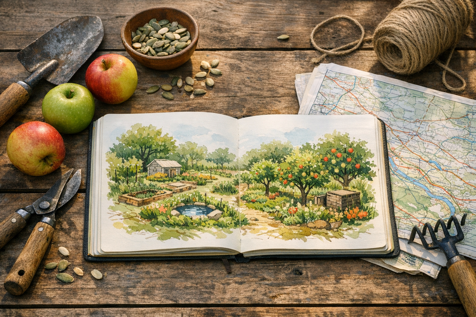 Voyager pour inspirer son verger en permaculture